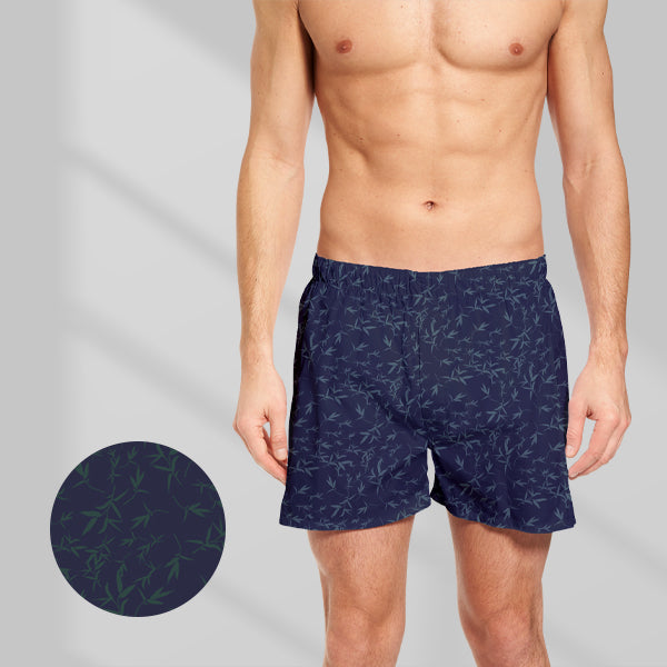 BAMBOO Navy Blue Boxer For Men
